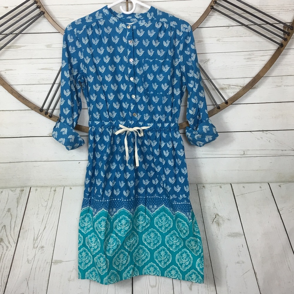 Anthropologie Meadow Rue Dress 2 Floral Roll Tab